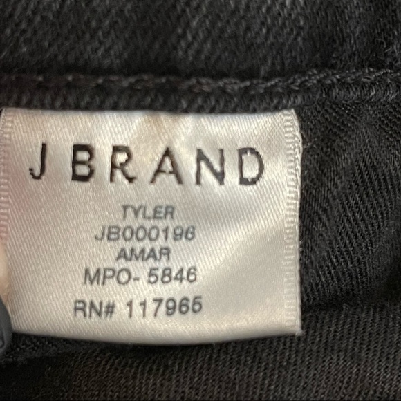 J Brand Tyler Black Slim Fit Jeans Amar Wash Size 31 - Picture 8 of 10